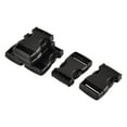 thumbnail image 1 of Unique Bargains Suitcase Backpack Bag Strap Plastic Side Quick Release Buckle Black 25mm 6pcs, 1 of 3