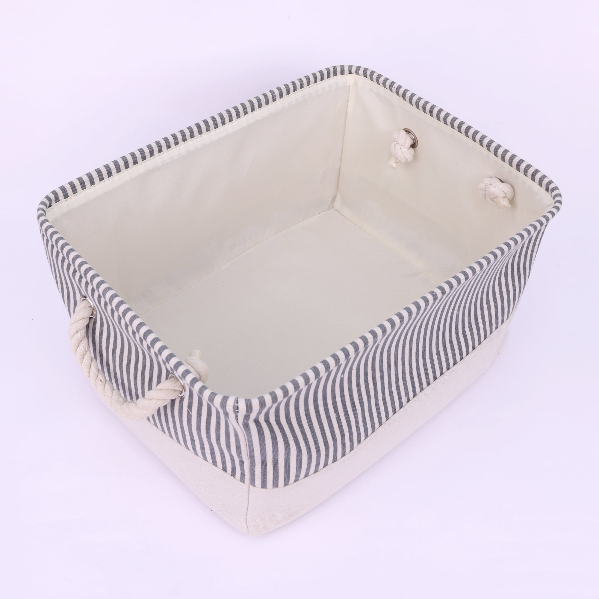 Unique Bargains Fabric Storage Cube Storage Bin Storage Basket Grey 16*12*8in