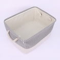 thumbnail image 3 of Unique Bargains Fabric Storage Cube Storage Bin Storage Basket Grey 16*12*8in, 3 of 6