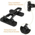 thumbnail image 5 of Aiteng 2Pcs Door Lock, Durable Door Security Latch, Extra Door Lock from Inside Suitable for Home and Hotel, Black, 5 of 7