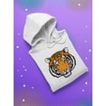 thumbnail image 3 of Bengal Tiger Head Hoodie Women -SPIdeals Designs, Female x-Large, 3 of 4