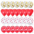 thumbnail image 3 of Kit de decoración de Globos con forma de corazón rojo, 28 piezas, decoración de boda, regalos para el Día de San Valentín, confeti de látex impreso, helio, 3 of 4