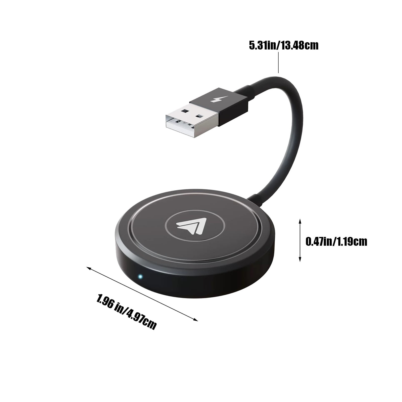 Adaptateur CarPlay Android Auto Sans Fil - Convertisseur USB/Type-C Voiture Kit Main Libre Voiture