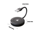 thumbnail image 3 of RYRDWP Liquidation Android Auto Rond Noir Convient pour Téléphone Android Voiture Jeu Filaire vers Sans Fil Boîte AIBOX Intelligente Téléphone de Voiture Adaptateur de Voiture, 3 of 8