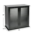 thumbnail image 2 of Household Essentials Tilt-out Cabinet Laundry Sorter with Shutter Front, Black, 2 of 11