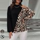thumbnail image 1 of Camiseta de manga larga ajustada a la moda con estampado de leopardo para mujer nueva de oto?o LingWen 8390612129988, 1 of 1