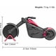 thumbnail image 3 of Cortador de pizza para motocicleta, rodillo cortador de pizza de acero inoxidable y plástico, decoración ideal y regalo creativo (21,5 8,5 cm, negro y rojo), 3 of 5
