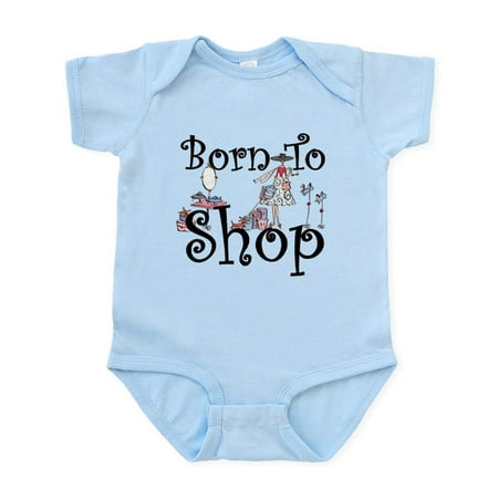 

CafePress - Born To Shop Infant Bodysuit - Baby Light Bodysuit Size Newborn - 24 Months