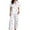 C-White, variant on Womens Christmas Pajamas Cute Print Button down Sleepwear Loungewear Womens Winter Pajamas Sleep Wear Set for Women