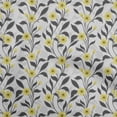 thumbnail image 1 of oneOone Georgette Viscose Yellow Fabric Floral Sewing Craft Projects Fabric Prints By Yard 42 Inch Wide, 1 of 4
