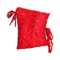 thumbnail image 3 of Femmes Vintage Corset Overbust Classique Bustier en Acier Os Lacets Haut, 3 of 5