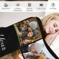 thumbnail image 4 of Personalized Blankets and Throws Custom Blankets with Photo Text Customized 1-20 Pictures Blanket for Couple Mom Dad Friend Personalized Gifts for Birthday Christmas Wedding Anniversary Blankets, 4 of 5