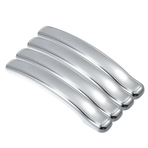 Unique Bargains 4Pcs Exterior Door Handle Lever Covers for Chevy for Chevrolet Silverado 1999-2006 Silver Tone