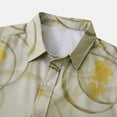 thumbnail image 5 of CALAFEBILA Mens Hawaiian Shirt Plus Size Casual Button Down Tropical Print Short Sleeve Holiday Beach Shirts Loose Fit Summer Mens Tops, 5 of 9