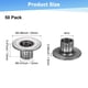 thumbnail image 3 of Uxcell 50-Pack M10x12mm Tuercas en T Galvanizadas de Acero al Carbono Tuercas de Base Redonda de Soldadura Grises, 3 of 7