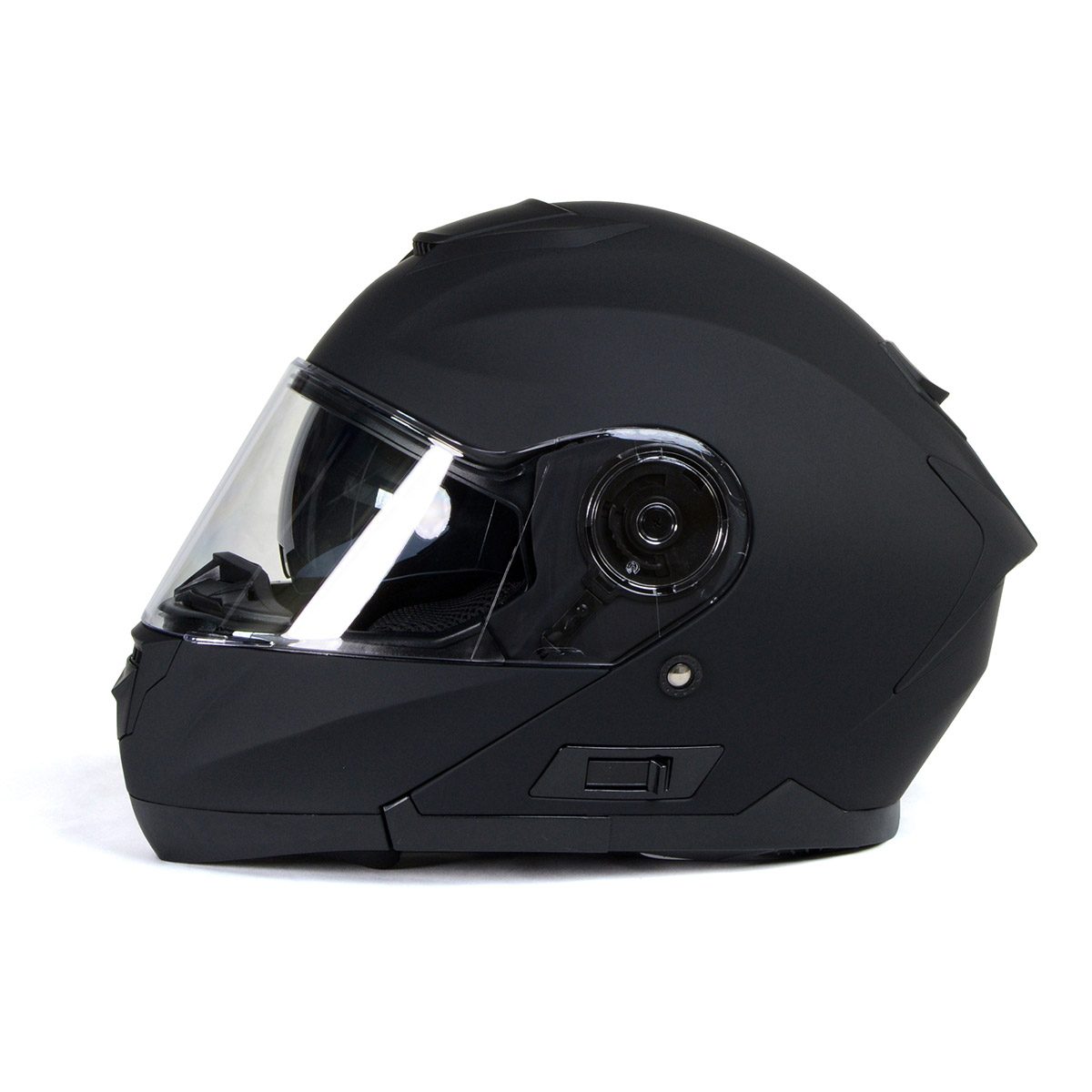 Milwaukee Helmets MPH9814DOT 'Breeze' Flat Black Advanced Motorcycle ...