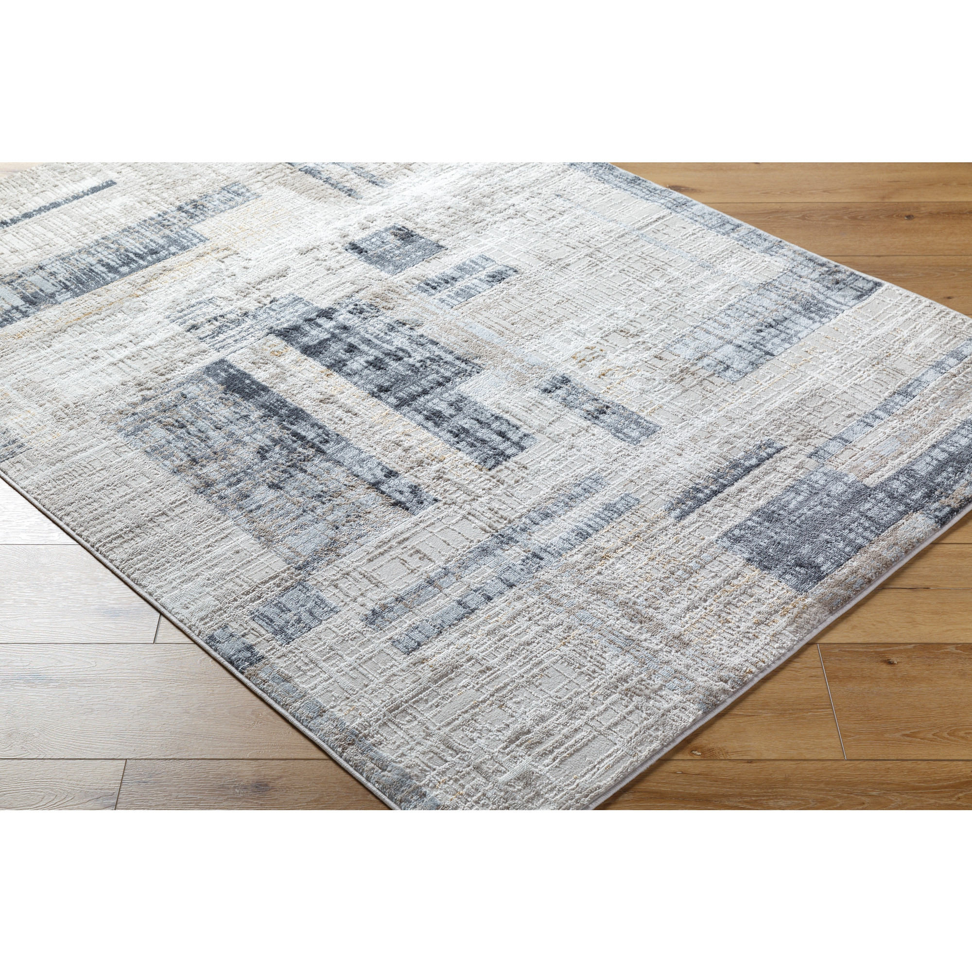 Artistic Wavers Mood Area Rug, 5'3" x 7', Denim/Beige