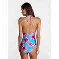 thumbnail image 3 of No Boundaries Halter Cutout One Piece Swimsuit, Women’s XXS-XXL, 3 of 5