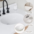 thumbnail image 6 of ARIEL Monroe 73 Inch Double Oval Sink Bathroom Vanity With Pure White Quartz Countertop 1.5 Inch Edge In Midnight Blue, 6 of 6