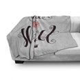 thumbnail image 3 of Saying Soft Flannel Fleece Throw Blanket, Handwritten Style Phrase You are My Heart Romantic Love Message, Cozy Plush for Indoor and Outdoor Use, 60" x 80", Seal Brown Coconut, by Ambesonne, 3 of 6