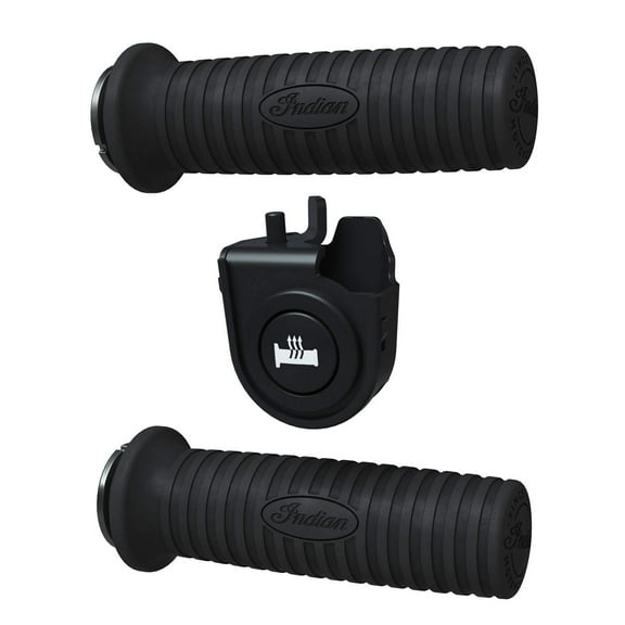 Indian Motorcycle Heated Handlebar Grips, Black | 2884900