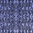 thumbnail image 1 of Ahgly Company Indoor Square Abstract Blue Modern Area Rugs, 8' Square, 1 of 4