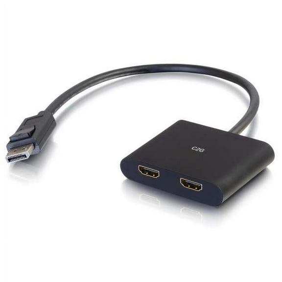 C2g 4k Displayport To Dual Hdmi Monitor Splitter Mst Hub - M/f - Video/audio Splitter - 2 X Hdmi - Desktp