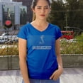 thumbnail image 4 of Shelby Logo Honeycomb Grille Women's V-Neck T-shirt Mustang Cobra GT Muscle Car GT500 GT350 Performance Powered by Ford Tee, 4 of 7