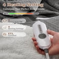 thumbnail image 5 of EastVita 50-in x 60-in Waffle Heated Blanket Electric Throw Gray, 5 of 9