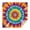 Rainbow Tie Dye, variant on Blue Tie Dye Mandala Pattern Square Tablecloth,Waterproof Square Table Cover,Wipeable Spillproof Washable Table Cover for Home Kitchen Party Decor 42"X42"(107x107cm)