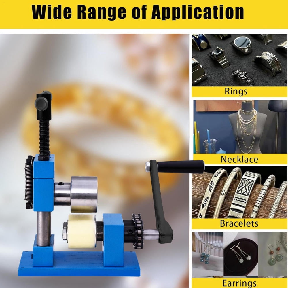 Jewelry Manual Bending Machine Press Round Machine Ring and Bracelet Winding Machine Suitable for Bending and Forming Gold, Silver, Copper and Other Jewelry