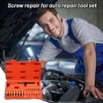 thumbnail image 5 of Thread Repairs Tool Kit, Screw Thread Restorer Set with Tap and Die Files, Automotive Combination Tool for Damaged Bolt Threads, Mechanic Hand Tool Set Red, 5 of 5