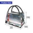 thumbnail image 3 of Vsdgher 3d Lighthouse in the Surf Print Insulated Reusable Bags with Sturdy Zipper and Handles, Foldable Totes for Hot or Cold Food Bring or Delivery, 3 of 8