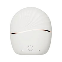 Mini Hair Straightener, 2 in 1Cordless Rechargeable Fast Heating Portable Hair Straightener Comb with Mirror & 3 Temp Settings & Anti-Scald Shell, Perfect for Travel Use(White)