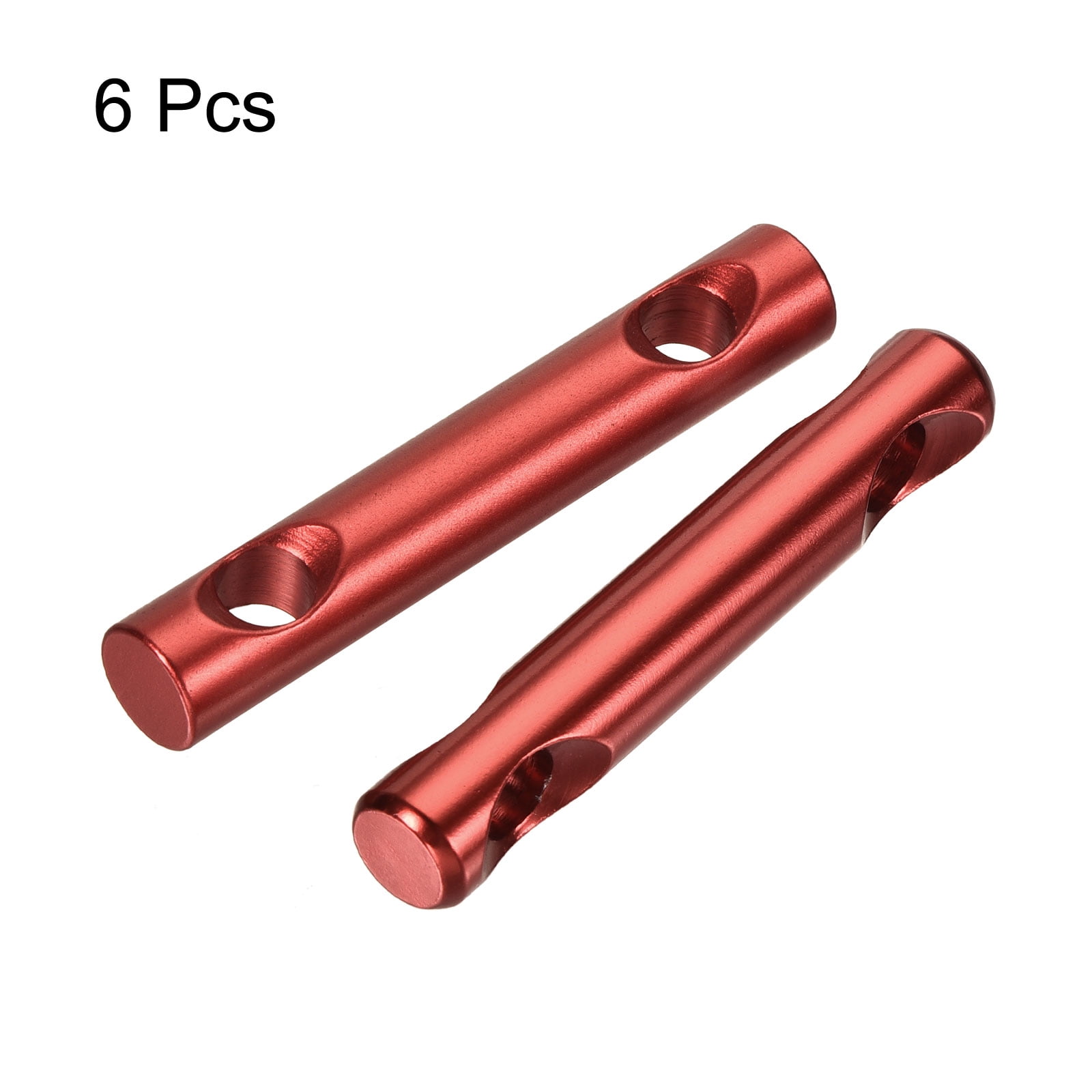 Unique Bargains 6Pcs Tent Rope Adjusters 60mm Aluminum Alloy Tensioners Red