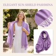 thumbnail image 5 of Lumtrix Women’s Scarf Soft Fall Winter Wrap 70.87 Inch Long Lightweight Shawl with Tassel Fashion Scarves D One Size, 5 of 5