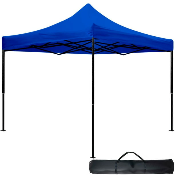 Carpa Toldo 3x3 Plegable Con Maletin Impermeable 600d Jardimex Azul
