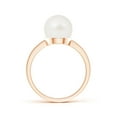 thumbnail image 2 of ANGARA Classic Freshwater Cultured Pearl Solitaire Ring in 14K Rose Gold for Women | June Birthstone, Birthday, Anniversary, Jewelry Gift for Women | Pearl Ring, 2 of 11