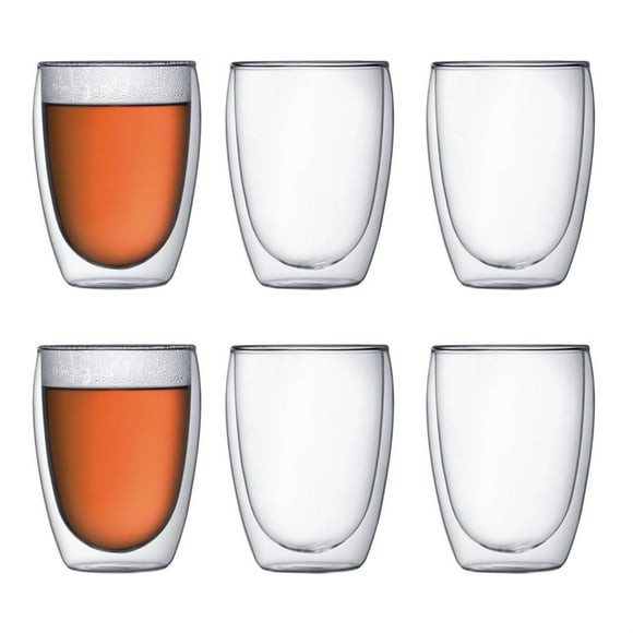 Bodum PAVINA Glass, Double paroi, 0,35 L, 12 oz (lot de 6)
