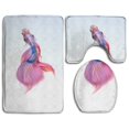 thumbnail image 1 of ABPHQTO Carpa colorida Juego de alfombras de baño de 3 piezas Alfombra de baño Alfombra de contorno y tapa de inodoro ABPHQTO Cont-CHAPPLE-37180, 1 of 2