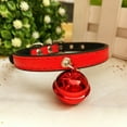 thumbnail image 4 of Walbest Leather Cat Collar with Bell Adjustable Small Pet Kitten Collars, 11 Style, 4 of 7