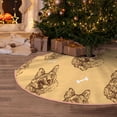 thumbnail image 5 of Sikiie German Shepherd Dog Nativity Christmas Tree Skirt, Jesus Christian Winter Holiday Tree Mat Decoration(30-48IN)36", 5 of 6