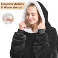 thumbnail image 4 of Sudadera con capucha portátil Yescool para adultos y mujeres, color negro, 4 of 7