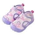 thumbnail image 7 of Otqutp Lightweight Footwear for Toddler Baby Boy Girl Baby Summer Sneakers Cute Letter Print Breathable Net Design Walking Sandals, 7 of 7