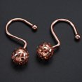 thumbnail image 6 of Aonity 12*Hollow Ball Metal Shower Curtain Hooks， Growment Rose Gold Shower Curtain Hooks Rings Set of 12 Decorative Shower Curtain Hooks Rustproof Shower Rings for Bathroom, 6 of 9