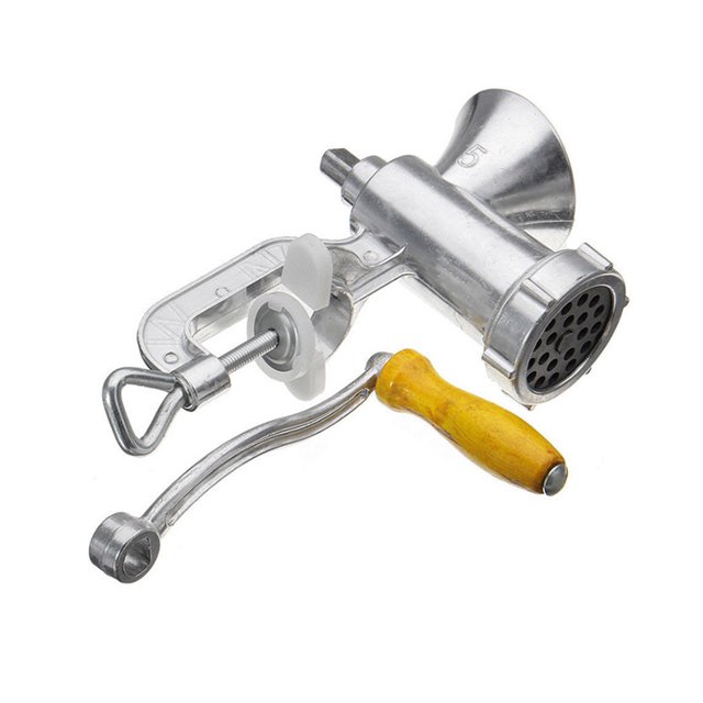 Yuarrent Molinillo de carne de aleación de aluminio, portátil, reutilizable, lavable, ergonómico, Manual, almohadilla de goma, herramienta de cocina Cocina y Comedor Yuarrent HA000486-00B
