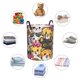 thumbnail image 4 of Fotbe Cute Cat Cartoon Cesto de Ropa con Asas, Cesto Impermeable de Gran Capacidad, Bolsa de Lavado para Dormitorio, Cesto de Ropa con Ruedas y Asas-Medium, 4 of 6