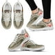 thumbnail image 1 of Zapatillas casuales con diseño de cerdo de dibujos animados bohemios de color marrón claro, zapatillas blancas con cordones y suela suave, zapatos con estampado animal, 1 of 6
