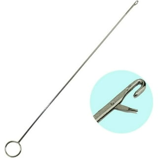 6 Pieces Sewing Loop Kit, Include Loop Turner Hook Flexible Drawstring  Threader Metal Tweezers Long Loop Turner Tool with Latch for Fabric Belts  Strips DIY Knitting Accessories