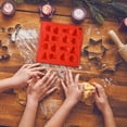 thumbnail image 6 of BSJJY Silicone Chocolate Molds - 16 Cavity Mini Christmas Candy Molds, Nonstick Silicone Bakeware for Chocolate, Candy, Gummy, Biscuit or Wax,1PCS, 6 of 7